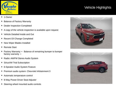 Used 2026 Chevrolet Trax RS w/ Driver Confidence Package FWD image 2