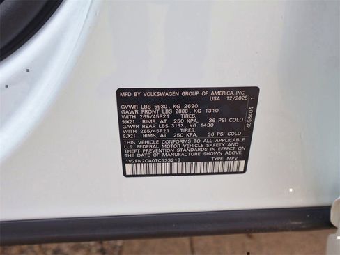 New 2026 Volkswagen Atlas SEL Premium R-Line image 33