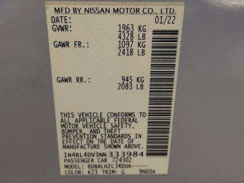 Used 2022 Nissan Altima 2.5 SV image 33