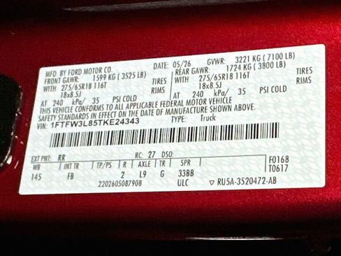 New 2026 Ford F150 XLT w/ Equipment Group 302A MID AWD/4WD image 21