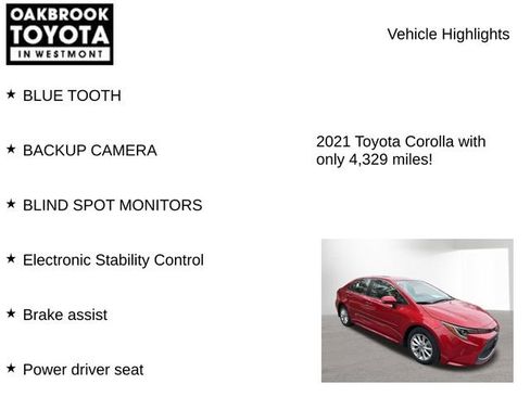 Certified 2021 Toyota Corolla XLE image 7