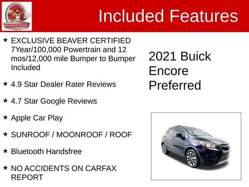 Used 2021 Buick Encore Preferred w/ Safety Package FWD image 4