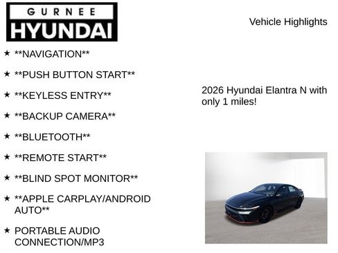 New 2026 Hyundai Elantra N FWD image 7