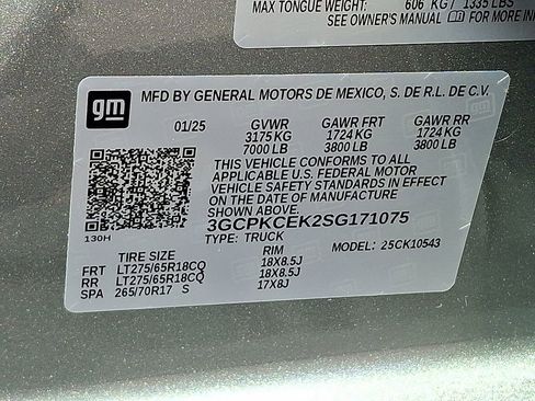 Used 2025 Chevrolet Silverado 1500 Custom Trail Boss w/ LPO, Dark Essentials Package image 27