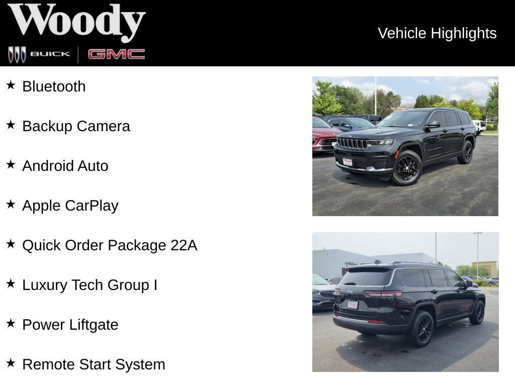 Used 2022 Jeep Grand Cherokee L Laredo w/ Luxury Tech Group I AWD/4WD image 3