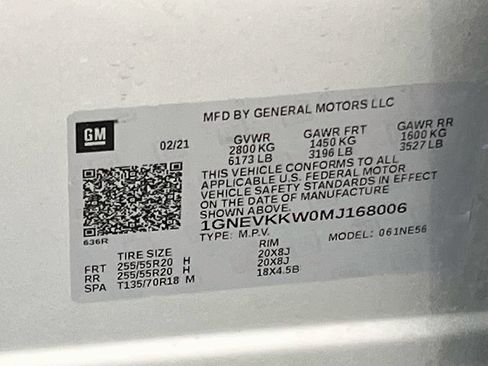 Used 2021 Chevrolet Traverse Premier w/ Redline Edition AWD/4WD image 35