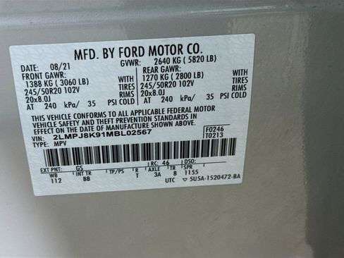 Used 2021 Lincoln Nautilus Reserve image 33