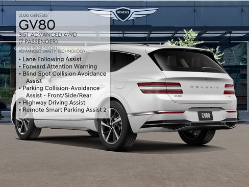New 2026 Genesis GV80 3.5T Advanced image 7