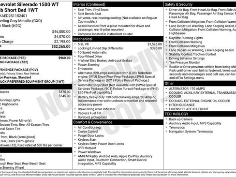 Used 2025 Chevrolet Silverado 1500 W/T w/ WT Value Package AWD/4WD image 41