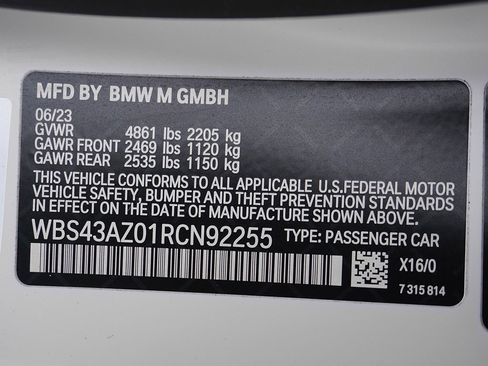 Used 2024 BMW M4 xDrive Competition w/ M Carbon Exterior Package image 79
