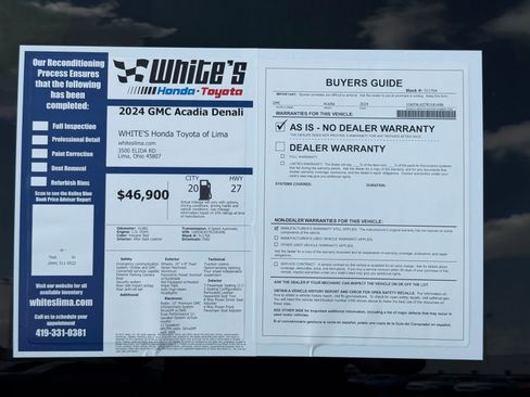Used 2024 GMC Acadia Denali w/ LPO, Floor Liner Package FWD image 37