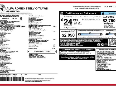 Used 2021 Alfa Romeo Stelvio Ti w/ Nero Edizione image 25