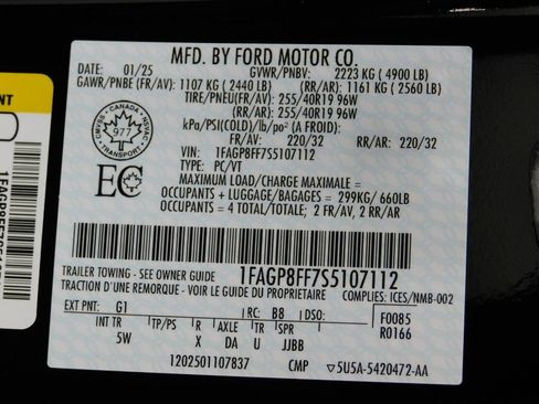 Used 2025 Ford Mustang GT Premium RWD image 91