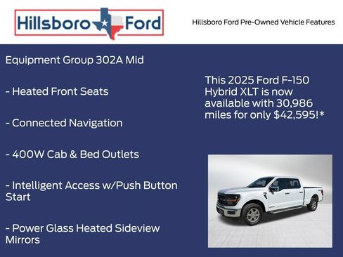 Used 2025 Ford F150 XLT w/ Equipment Group 302A MID AWD/4WD image 6