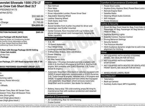 Used 2022 Chevrolet Silverado 1500 LT Trail Boss w/ Bed Protection Package AWD/4WD image 4