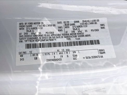 Used 2022 Ford F150 XL w/ STX Appearance Package image 34