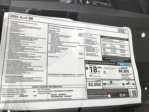 New 2025 Audi S8 image 12