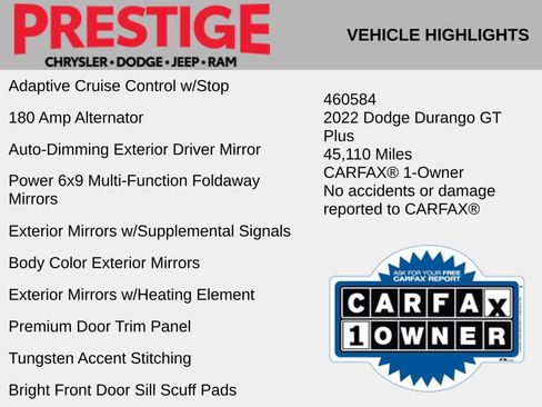Used 2022 Dodge Durango GT RWD image 10
