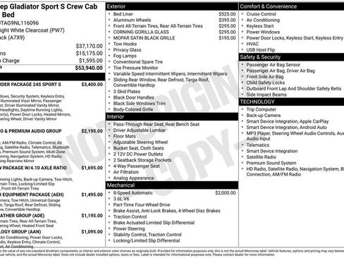 Used 2022 Jeep Gladiator Sport AWD/4WD image 24
