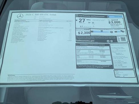 New 2026 Mercedes-Benz C 300 4MATIC Sedan image 18