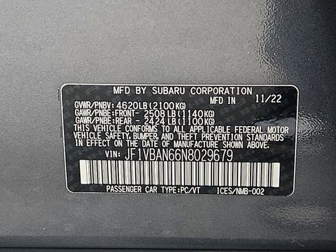 Used 2022 Subaru WRX Limited image 27