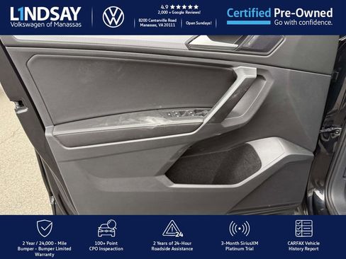 Certified 2022 Volkswagen Tiguan S w/ Driver Assistance Package image 9