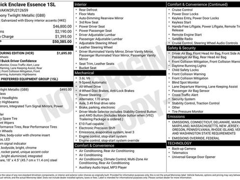 Used 2023 Buick Enclave Essence w/ Sport Touring Edition image 35