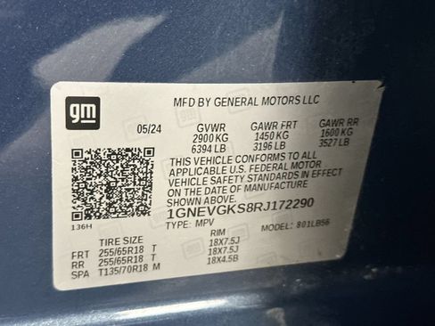 Used 2024 Chevrolet Traverse LT w/ LPO, Floor Liner Package AWD/4WD image 15