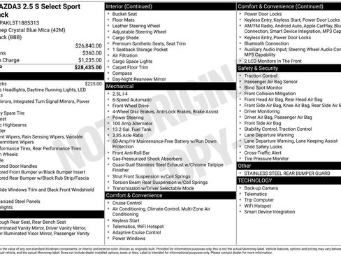 New 2026 MAZDA MAZDA3 s Sport FWD image 22