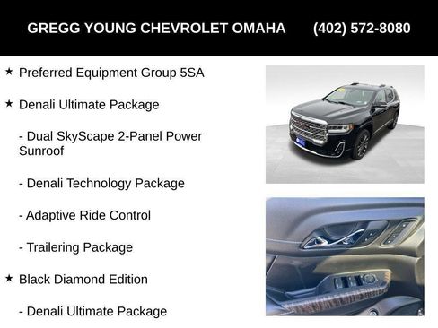 Used 2023 GMC Acadia Denali w/ Black Diamond Edition image 7
