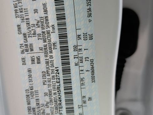 Used 2024 Ford Ranger Lariat w/ FX4 Off-Road Package image 38