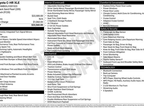 Used 2018 Toyota C-HR XLE FWD image 8
