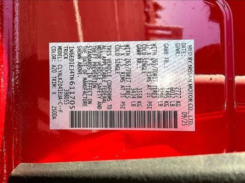 New 2026 Nissan Frontier Pro-X w/ Pro-X Convenience Package image 8