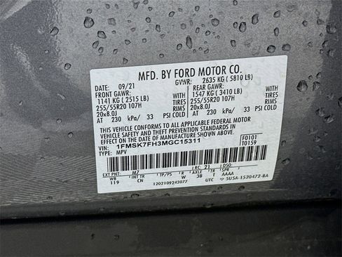 Used 2021 Ford Explorer Limited w/ Equipment Group 301A image 27