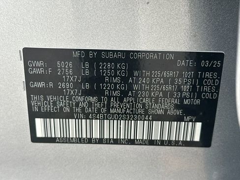 Used 2025 Subaru Outback Wilderness w/ Wilderness Package image 29