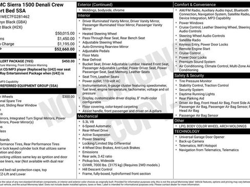 Used 2015 GMC Sierra 1500 Denali w/ Driver Alert Package RWD image 5