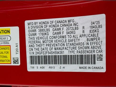 Used 2025 Honda Civic Sport image 12