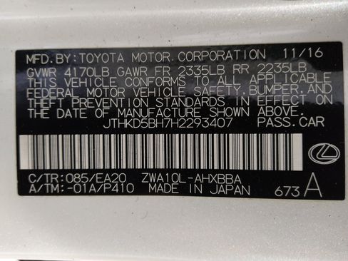 Used 2017 Lexus CT 200h w/ Accessory Package image 33