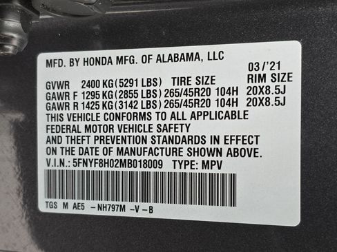 Used 2021 Honda Passport Elite image 36