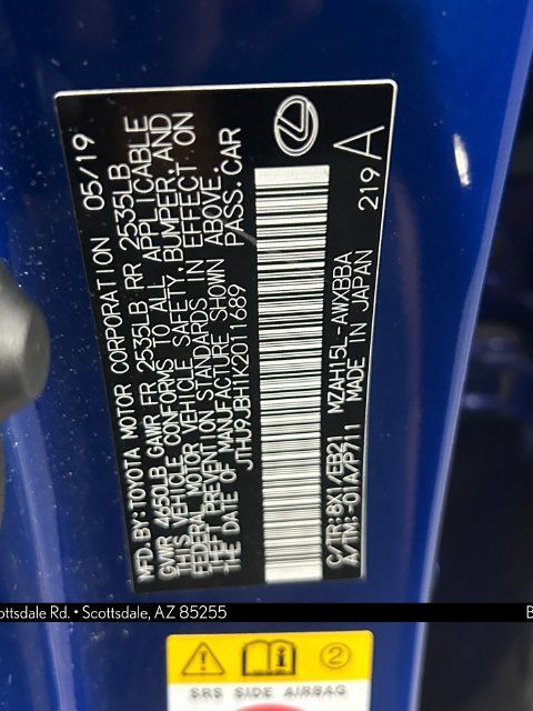 Used 2019 Lexus UX 250h F Sport w/ F Sport Premium Package AWD/4WD image 33