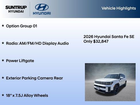 New 2026 Hyundai Santa Fe SE image 7