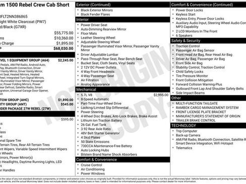Used 2022 RAM 1500 Rebel w/ Rebel Level 1 Equipment Group image 6
