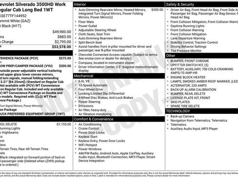 New 2026 Chevrolet Silverado 3500 W/T w/ WT Convenience Package AWD/4WD image 5
