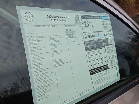 New 2026 Nissan Murano Platinum image 20