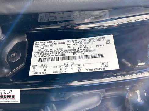 Certified 2017 Ford F150 King Ranch w/ Equipment Group 601A Luxury image 35