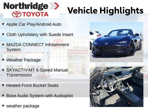 Used 2025 MAZDA MX-5 Miata Club w/ Weather Package RWD image 2