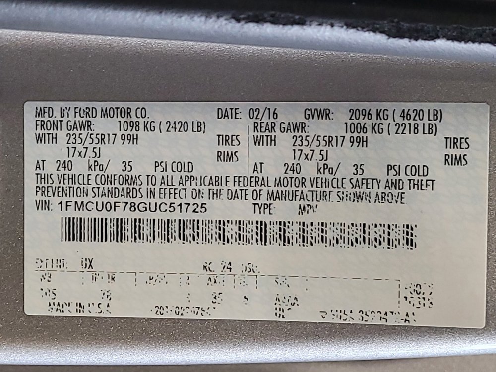 Used 2016 Ford Escape S FWD image 33