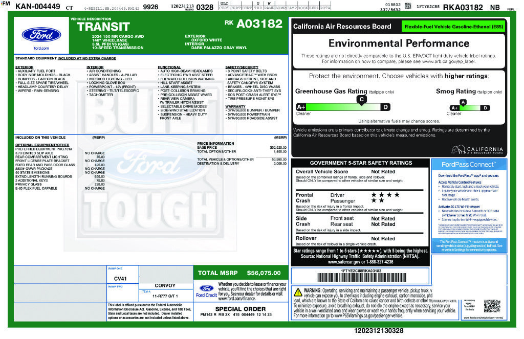 Used 2024 Ford Transit 150 148 Medium Roof AWD image 3