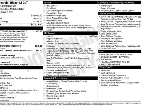 Certified 2024 Chevrolet Blazer LT w/ Sound & Technology Package image 6