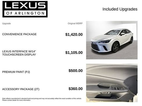 Certified 2026 Lexus RX 350 Premium w/ Convenience Package AWD/4WD image 4